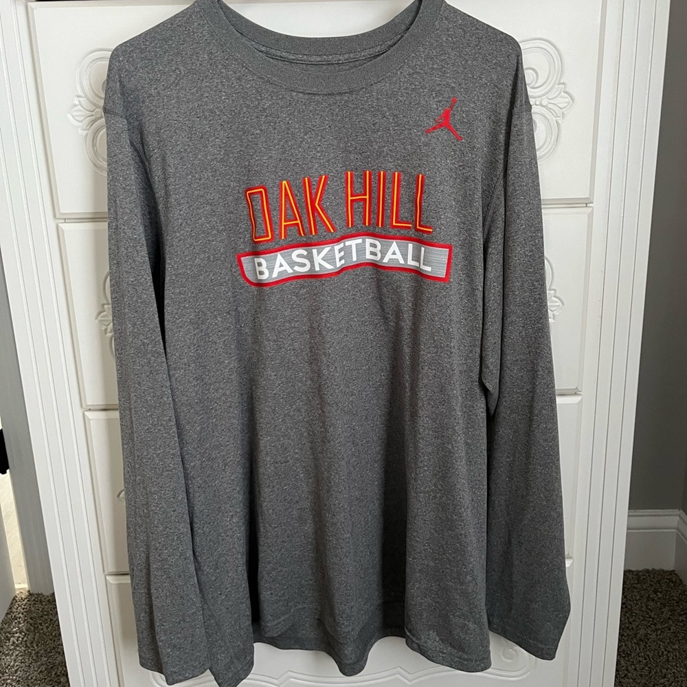 Oak Hill Academy Jordan Brand Nike Gray X-Large Shirt